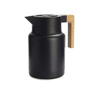 Balvi Thermos Home Couleur Noir 13L Fermeture hermétique Facile à Ouvrir avec Manche en Bois INOX/boi