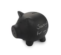 Balvi Tirelire Oink Bank Couleur Noir Personnalisable et réutilisable Céramique
