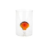 Balvi Verre Atlantis Shell Couleur Ambre Fabriqué à la Main en Borosilicate Verre 300 ML