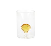 Balvi Verre Atlantis Shell Couleur Jaune Fabriqué à la Main en Borosilicate Verre 300 ML