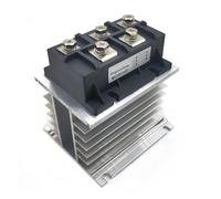 BALYDLUL 1 pièces MDS200A Pont redresseur à diode triphasé 200A1600V Pont redresseur triphasé avec dissipateur Thermique H110 radiateur en Aluminium