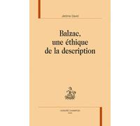 Balzac, Une Éthique De La Description