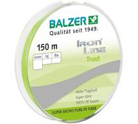 Balzer Ironline Trout Fil tressé 3 brins pour truite 150 m Diamètre / charge : 0,06 mm / 4,1 kg, Article de Pêche