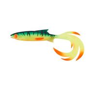Balzer Shirasu Reptile Shad - poisson en caoutchouc pour pêche au brochet, au sandre et à la perche, leurre en caoutchouc 7 cm Fireshark