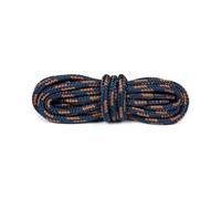 Bama 1 paire de lacets ronds en polyester pour bottes de randonnée, bottes de travail, durables, résistants à la décoloration, Marron/bleu, 90 cm - 36 inch - 5 to 6 eyelet pairs