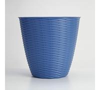 bama Cache-Pot - Paglia - D 29 X H 27 Cm - Bleu