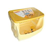 Bama Chariot de Cuisine 3 pièces avec Roues et Plateau Jaune, Taille Unique