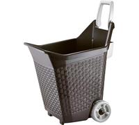Bama KART Chariot à roulettes pour travaux de jardin 76 l - Cacao