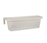 Bama Jardinière Ronde en Paille, 60 x 20 x 18,5 cm 60 x 20 x 18.5 cm crème