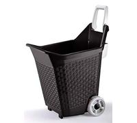 Bama KART Chariot à roulettes pour travaux de jardin 76 l - Cacao