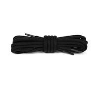Bama Lacets Ronds en Coton 1 Paire - Lacets en Fibres de Coton 100% pour Chaussures du Quotidien - Lacets Résistants avec Teinture Couleur Durable (Noir | 180 cm - 9 à 12 paires d’œillets)
