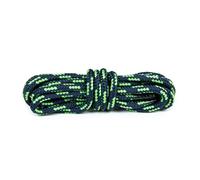 Bama Lacets Ronds Outdoor en Polyester - Lacets de Remplacement pour Chaussures de Randonnée, Trekking et Bottes de Travail - 1 Paire (Vert-Bleu | 120 cm - 6 à 8 paires d’œillets)