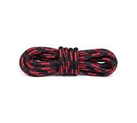 Bama Lacets Ronds Outdoor en Polyester - Lacets de Remplacement pour Chaussures de Randonnée, Trekking et Bottes de Travail - 1 Paire (Noir-Rouge | 90 cm - 5 à 6 paires d’œillets)