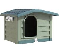 Bama Niche bungalow pour chien – Taille L – Vert – H 77 x L 110 x P 94 cm