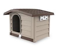 Bama Niche chien Bungalow Medium – plastique, amovible, extérieur – Beige
