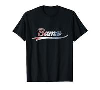 Bama Patriotic Southern Distressed Red White Blue T-Shirt