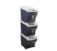 Bama Poker Tris - Ensemble de poubelles pour le tri sélectif, assorties, 28x40x31cm - 40305