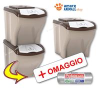 Bama Poubelle Poker Pet Pour Collecte Différenciée → 3 Seaux De 60 Litres