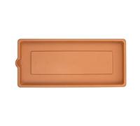 Bama sous-jardinière Effet Bois 80 cm Terre Cuite