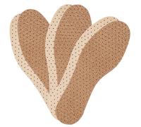 Bama Standard Buffair Plus - Semelles avec Fibres de Cuir Respirantes et Mousse de Latex Doublures de Chaussures Absorbant la Transpiration pour Hommes et Femmes - Lot de 3 Taille 44/45 EUR