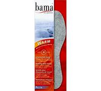 Bama Warm Felta, Semelle intérieure en feutrine pour garder les pieds au chaud, semelle de chaussure de travail qui protège contre le froid et l'humidité, Unisexe, Gris, Taille: 36