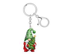 BAMAY Acrylique Porte-clés Gnome de Noël Accessoires Gnomes Cadeaux pour Femmes Filles,Sac à dos Sac à Main Porte-clés Voiture Charms (L'écologie)