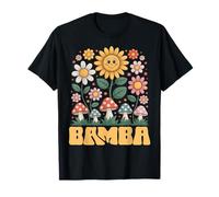 Bamba Fête des Mères Floral Tournesol Champignon Style T-Shirt