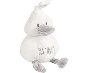 BamBam doudou Duck Cuddlejunior 23 cm en peluche blanc/gris Gris G