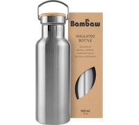 Bambaw Bouteille Isotherme en Inox 500 ml - Natural Steel
