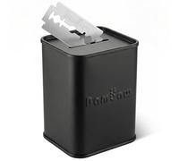 Bambaw Collecteur pour Lames Usagées en Acier Étamé, Boite Lames Usagées Scellée, Compacte et de Grande Capacité, Avec Ouverture Unidirectionnelle Sécurisée, Pour Lames de Rasoir de Sûreté (Noir)