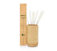 Bambaw, Mini Brosse Nettoyage, Petit Goupillon, Brosse Paille, Brossette Nettoyage Multiusage, Goupillon Biberon, Mini Brosse à Paille, Ensemble de 9