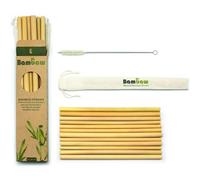 BAMBAW-Paille coloris marron en bambou Bambaw - 22 cm
