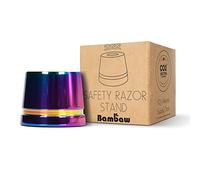 Bambaw Support Rasoir Multicolore, Pas Compatible avec Tous les Rasoirs de Sécurité, Uniquement Ceux de la Marque, Socle pour Rasoir en Métal, Range Rasoir en Métal, Porte Rasoir Homme et Femme