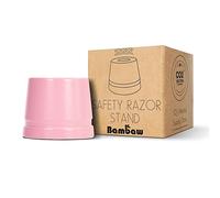 Bambaw Support Rasoir Rose, Pas Compatible avec Tous les Rasoirs de Sécurité, Uniquement Ceux de la Marque, Socle pour Rasoir en Métal, Range Rasoir en Métal, Stand pour Rasoir