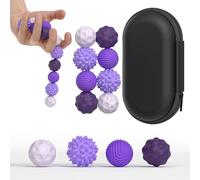 Bambebe 8 Balles Silicone Antistress Magnétiques, Boules de Décompression Sensorielle, Fidget Toys Anti-Stress et Anti-Anxiété pour Adultes et Enfant