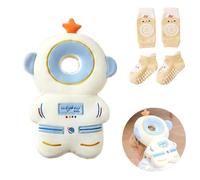 Bambebe Bébé Protection de la Têt Securite Casque Bebe Anti Choc Protection Baby Head Protector Casque Protection Bébé Protection Tête Enfant Sac à Dos Tout-Petits(Astronaute)