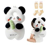 Bambebe Bébé Protection de la Têt Securite Casque Bebe Anti Choc Protection Baby Head Protector Casque Protection Bébé Protection Tête Enfant Sac à Dos Tout-Petits(Panda)