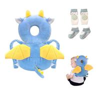 Bambebe Bébé Protection de la Têt Securite Casque Bebe Anti Choc Protection Baby Head Protector Casque Protection Bébé Protection Tête Enfant Sac à Dos Tout-Petits(Dragon)