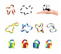 Bambebe Fidget Toys - Lot de 10 jouets sensoriels à presser - Pour autisme et TDAH - Pour soulager le stress - Pour enfants et adultes - Coordination œil-main