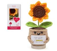 Bambebe Pomme de Terre Positive au Crochet - Positive Potato Fait Main - Cadeau de Remerciement pour Collègue, Amie, Enseignante - Anniversaire, Noël, Fête des Mères