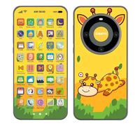 Bambebe Téléphone Jouet Bébé Rechargeable 12-18 Mois, Jouet Musical Interactif avec Sons et Lumières, Jouet Éducatif pour Filles Garçons 1 an, Idée Cadeau Bébé (Anglais Version)