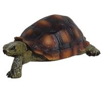 Bambelaa! Statue de tortue décorative de jardin, grande taille, pour l'extérieur et l'intérieur, à poser, env. 15 x 9 x 6 cm, vert marron