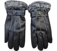 BamBella® Gants d'hiver hommes imitation cuir chaud intérieur écran tactile
