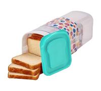 Bamberg Boîte à Pain Transparente en Plastique pour Conserver Les Toasts Frais avec Couvercle, Bac à Pain, Récipient de Stockage du Pain, C