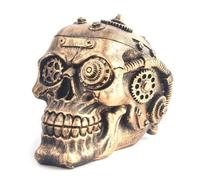 Bamberg Décor D'Étagère à Lunettes en Résine avec Tête de Mort - l'art Étrange Rencontre L'Organisation Fonctionnelle 15 X 10,5 X 10 cm