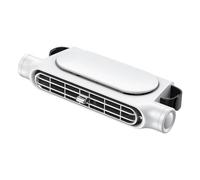 Bamberg Ventilateurs Électriques de Voiture pour Siège Arrière Passager, Appui-Tête Portable, Ventilateur de Voiture avec Régulation à Trois Vitesses pour SUV Blanc