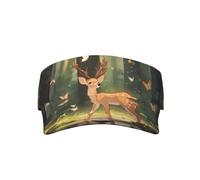 Bambi Chapeau haut-de-forme creux réglable pour le golf et le baseball, universel, convient pour un usage quotidien en plein air pour adultes, noir, taille unique