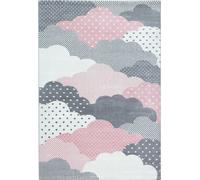 Bambi Des Nuages tapis chambre d'enfant poils ras rectangle 200x290cm roses