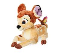 Bambi Disney Store Peluche de Taille Moyenne, 36 cm, Personnage emblimatique de avec Un Mignon Papillon sur la Queue, Convient i Tous Les iges