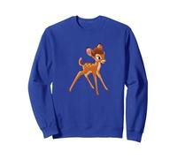 Bambi fauve rétro Sweatshirt, Unisexe pour adultes, Bleu Royal, M